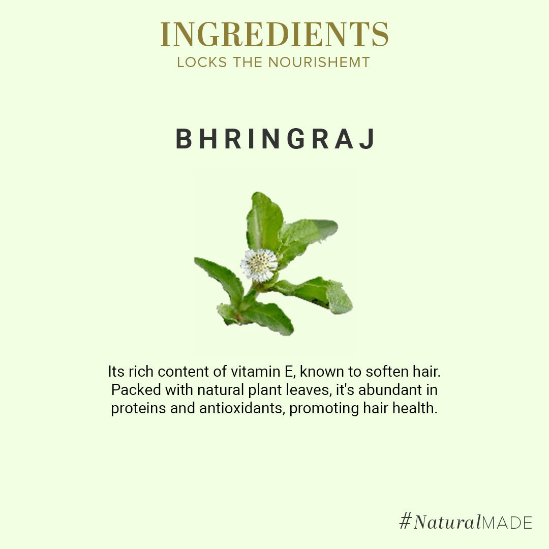 Khadi Natural Organic Bhringraj Leaf Powder For Hair - 100% Natural - 100gm