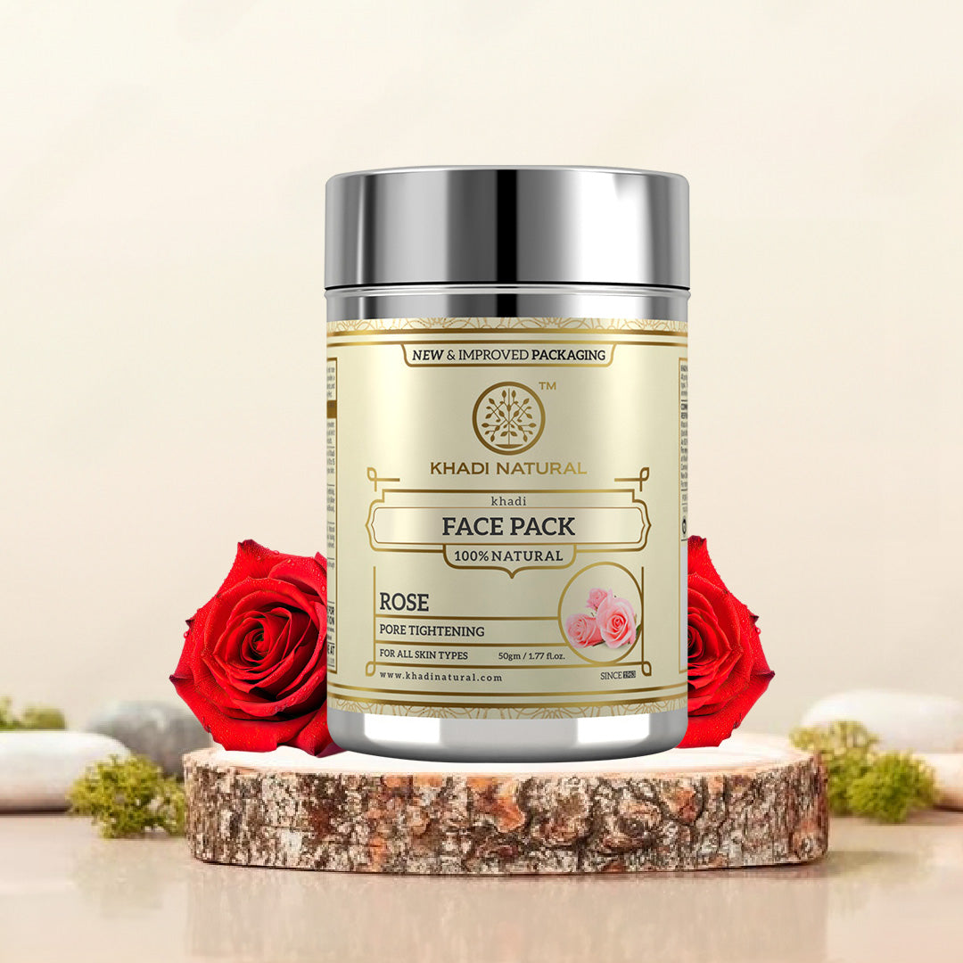 Khadi Natural Rose Face Mask - 50gm
