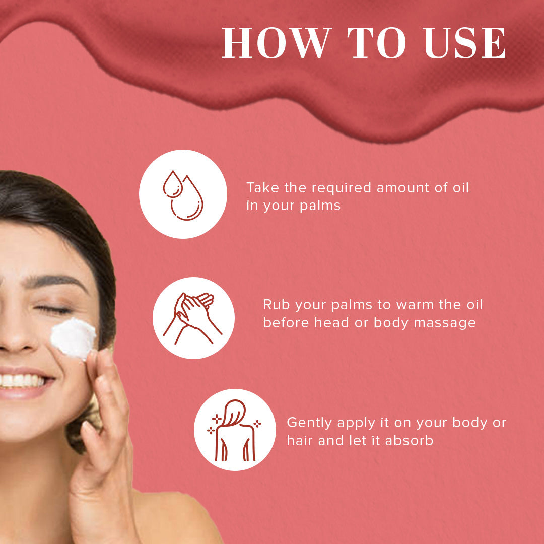 Khadi Natural Sandalwood Massage Oil - Without Mineral Oil - 210ml Sale