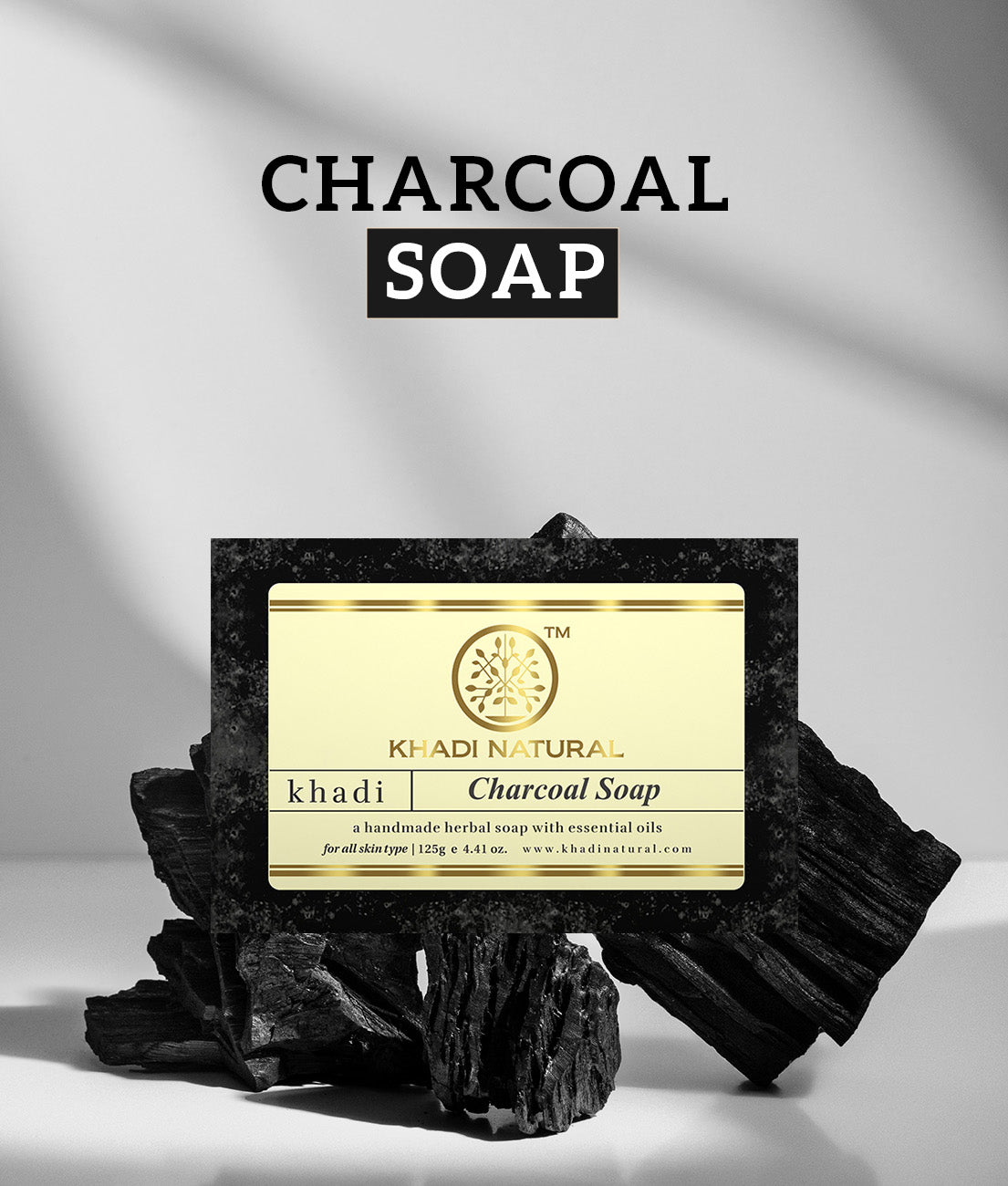 Khadi Natural Charcoal Soap - 125gm