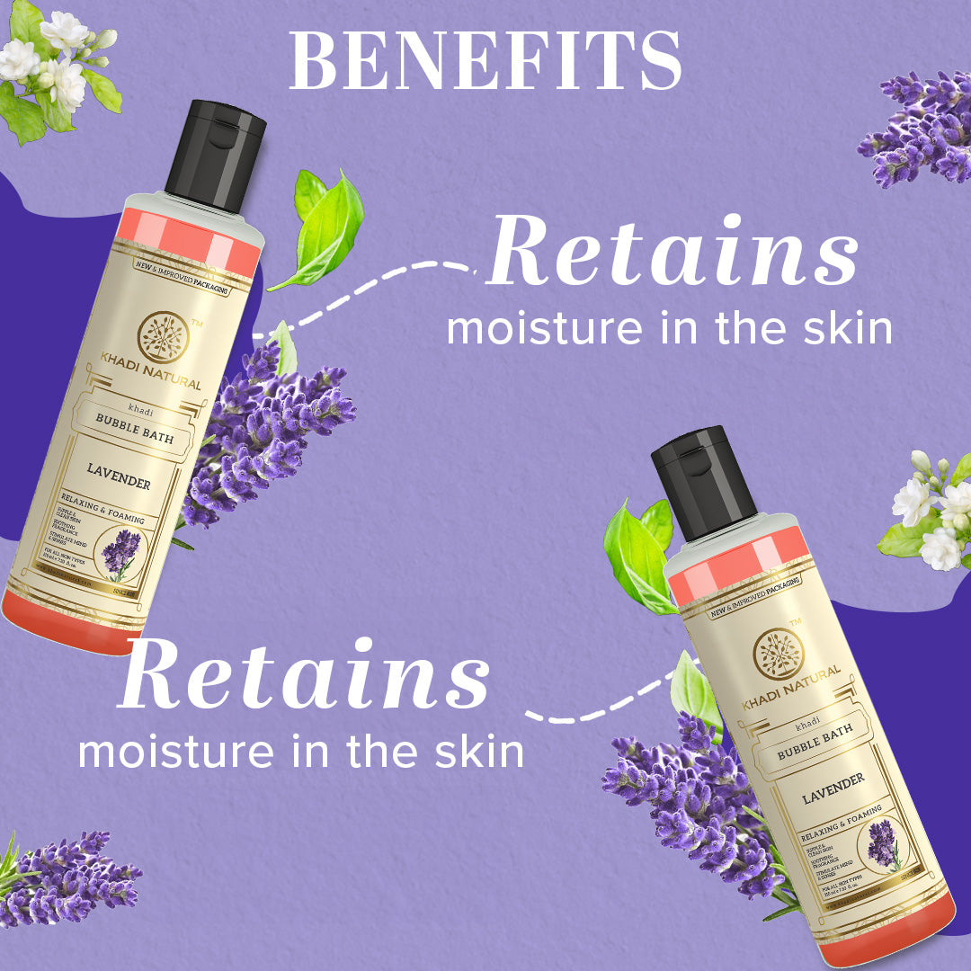 Khadi Natural Lavender Bubble Bath - 210ml Sale