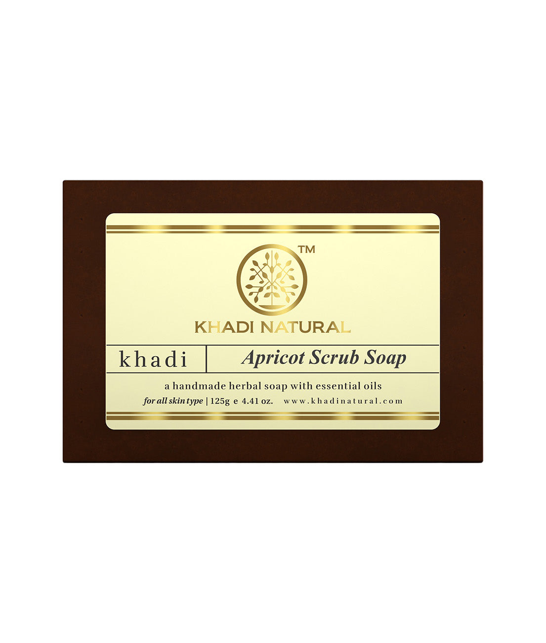 Khadi Natural Apricot Scrub Soap - 125gm