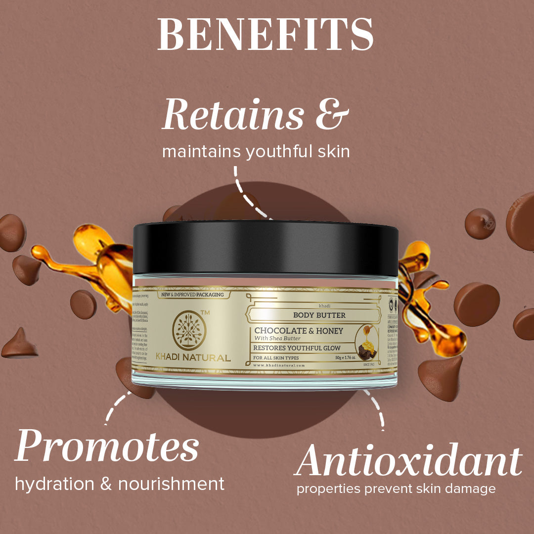 Khadi Natural Chocolate Honey Body Butter - 50gm
