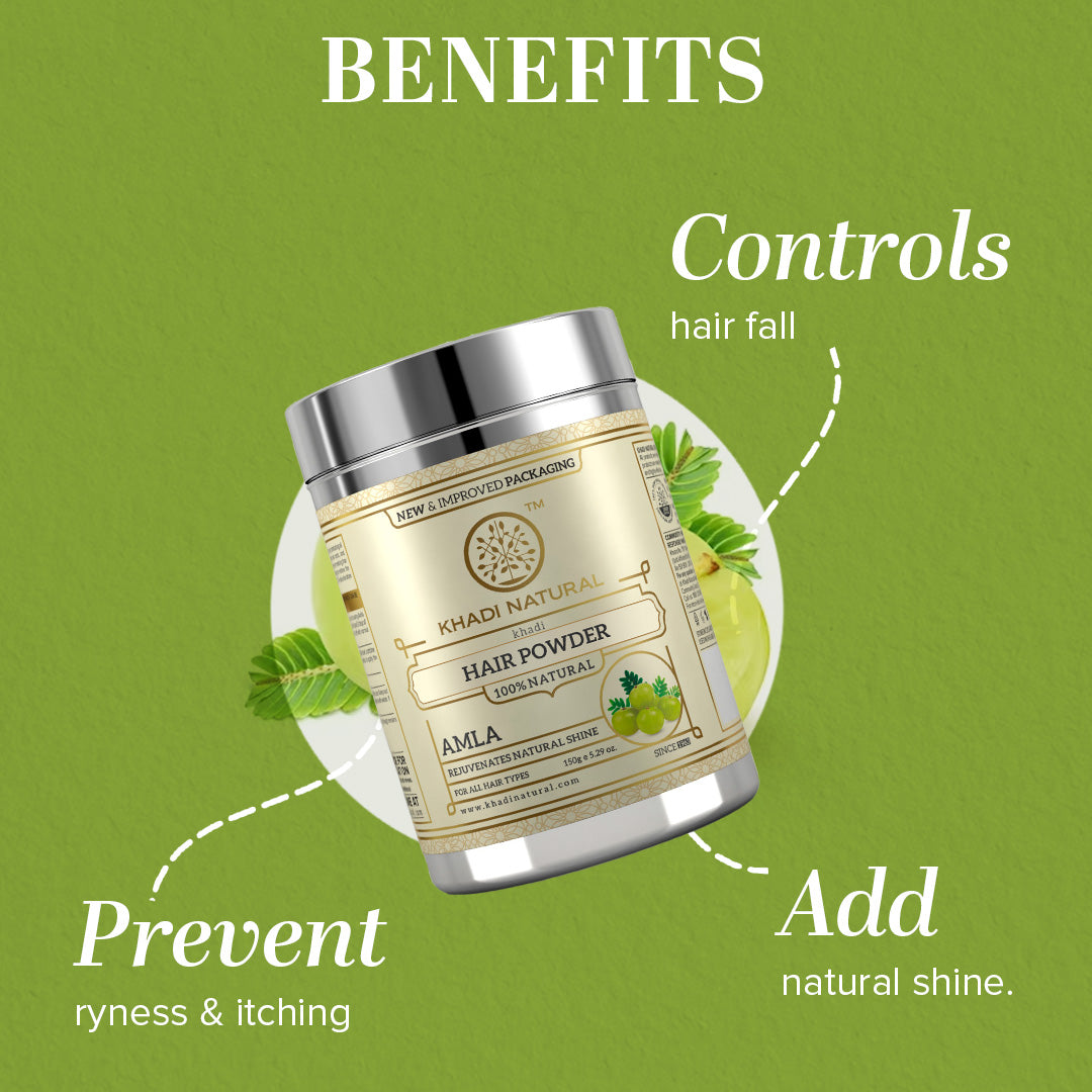 Khadi Natural Organic Amla Hair Color Powder - 150gm