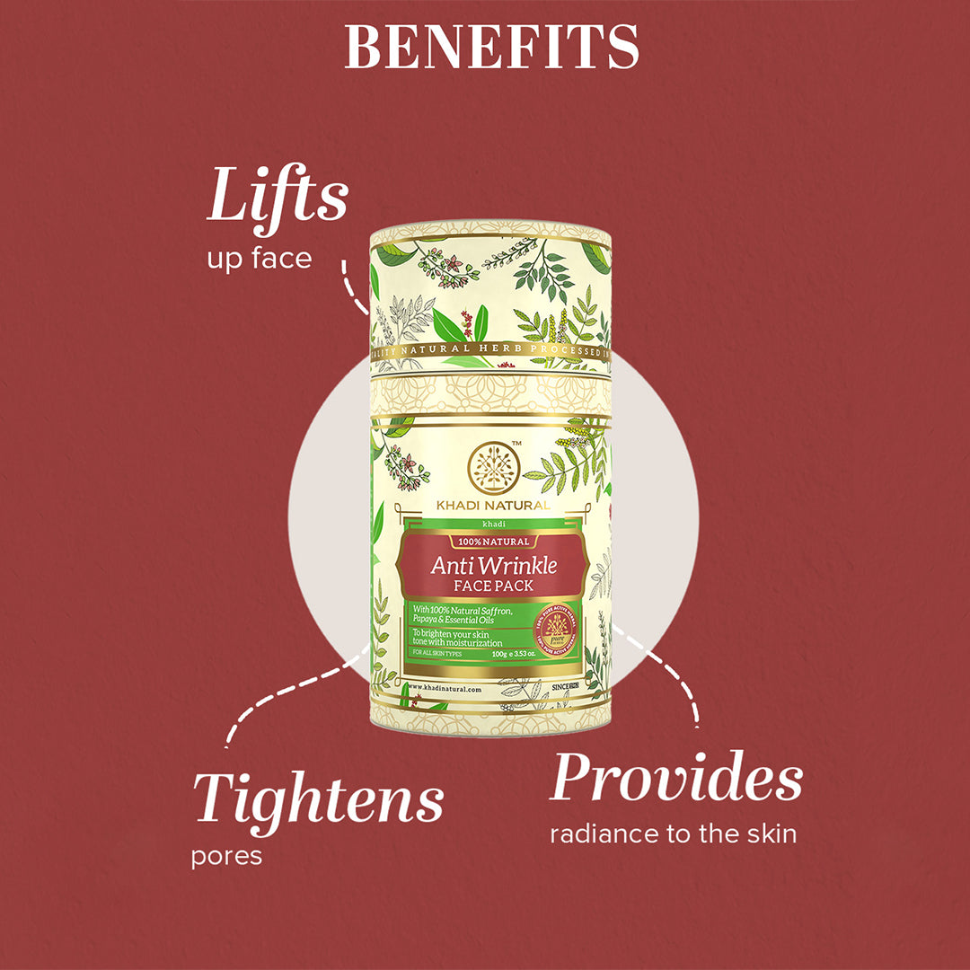 Khadi Natural Anti Wrinkle Face Pack - 100gm
