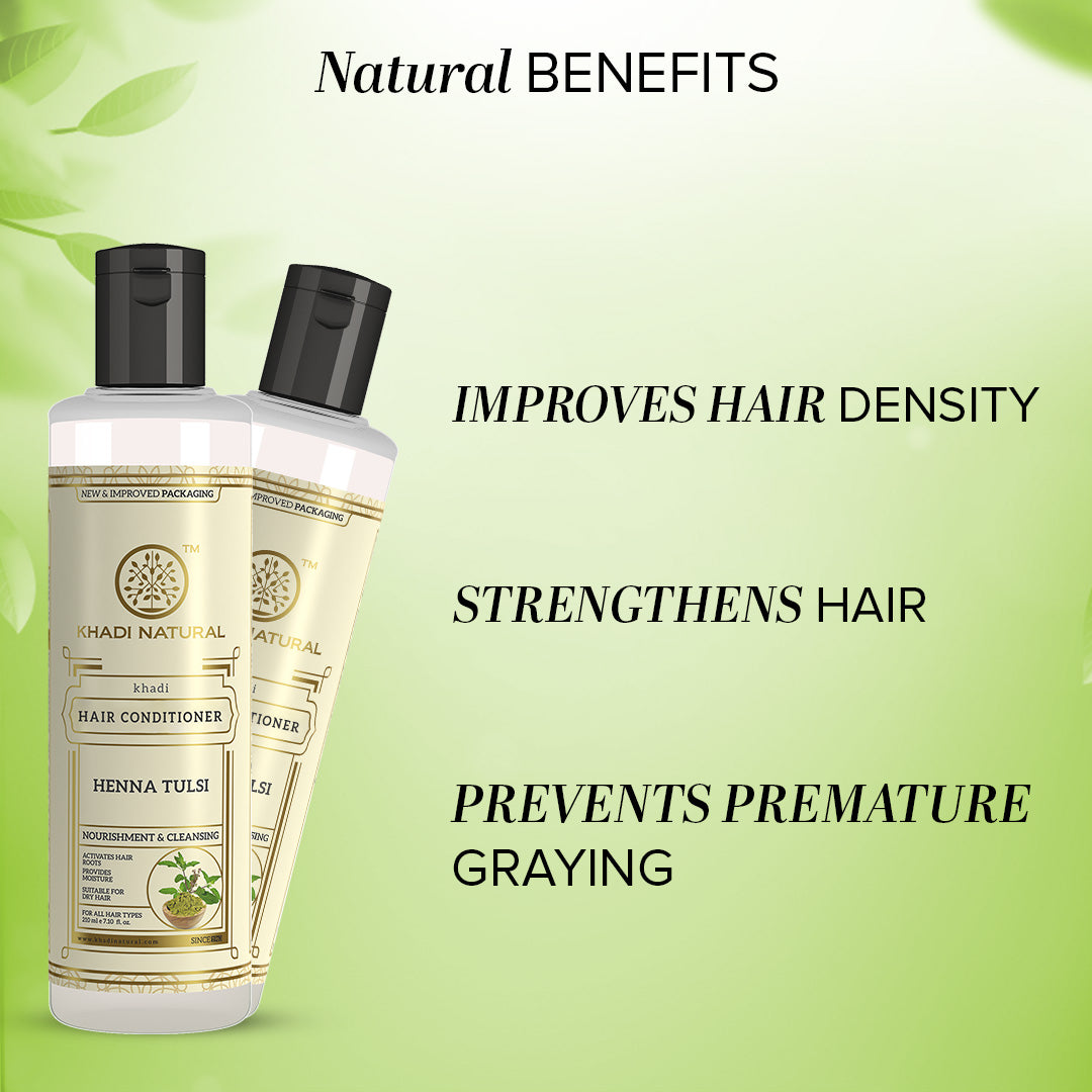 Khadi Natural Henna Tulsi Hair Conditioner - 210 ml