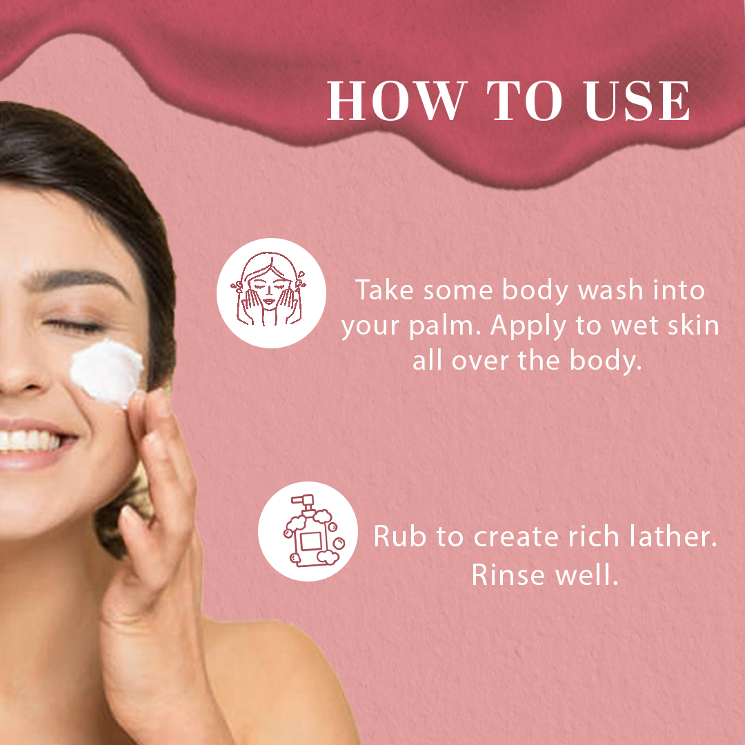 Khadi Natural Rose & Honey Body Wash - 210ml