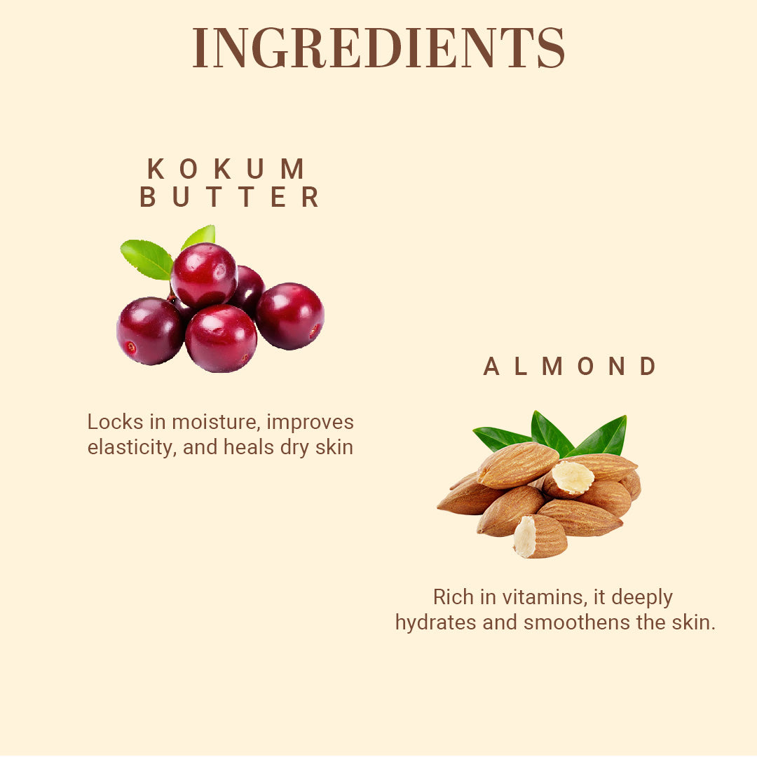 Khadi Natural Almond & Kokum Body Butter - 200gm