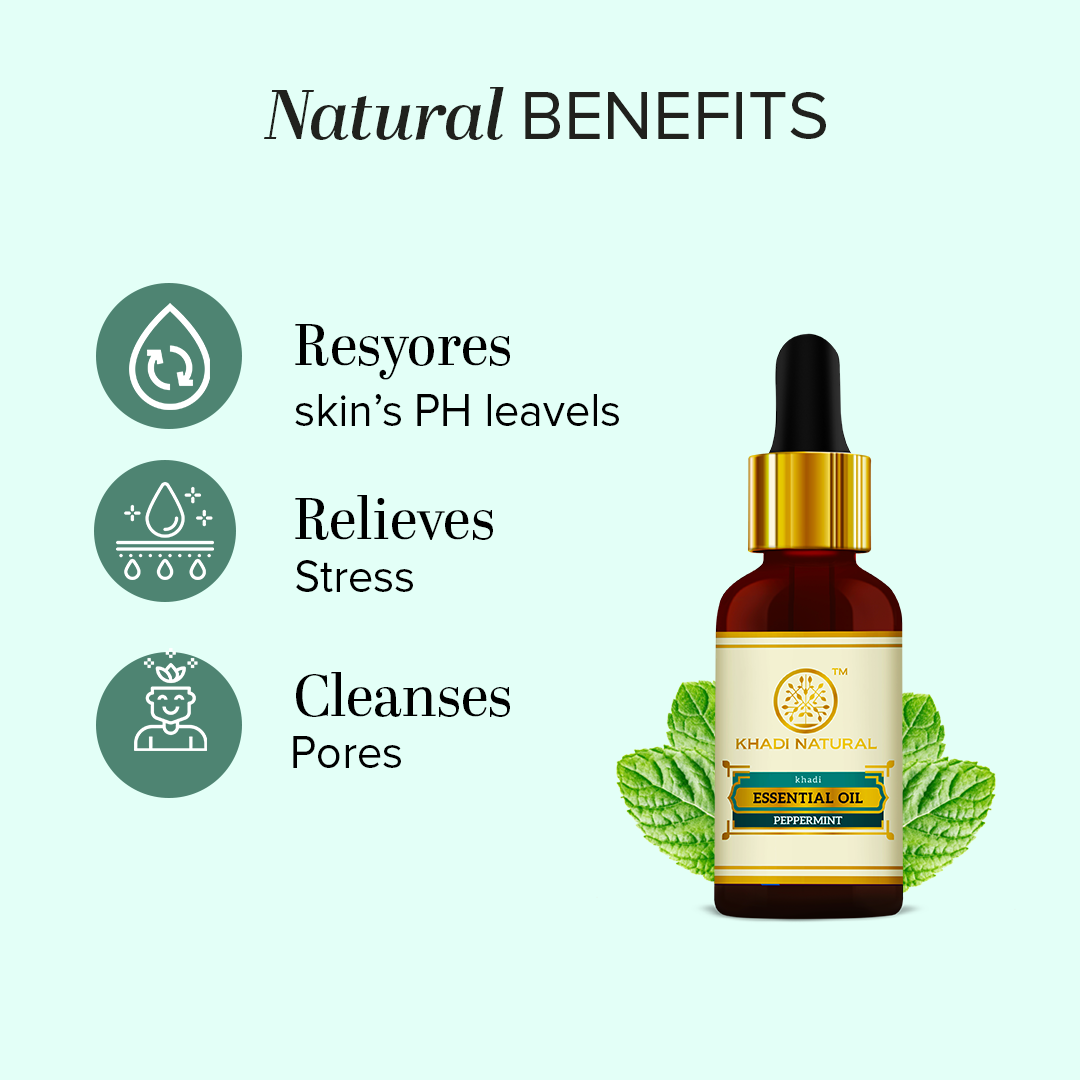 Khadi Natural Herbal Peppermint Essential Oil - 15ml Sale