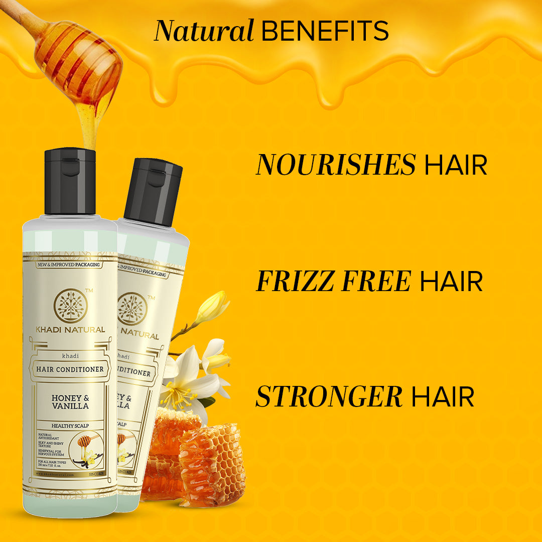 Khadi Natural Honey & Vanilla Hair Conditioner - 210ml