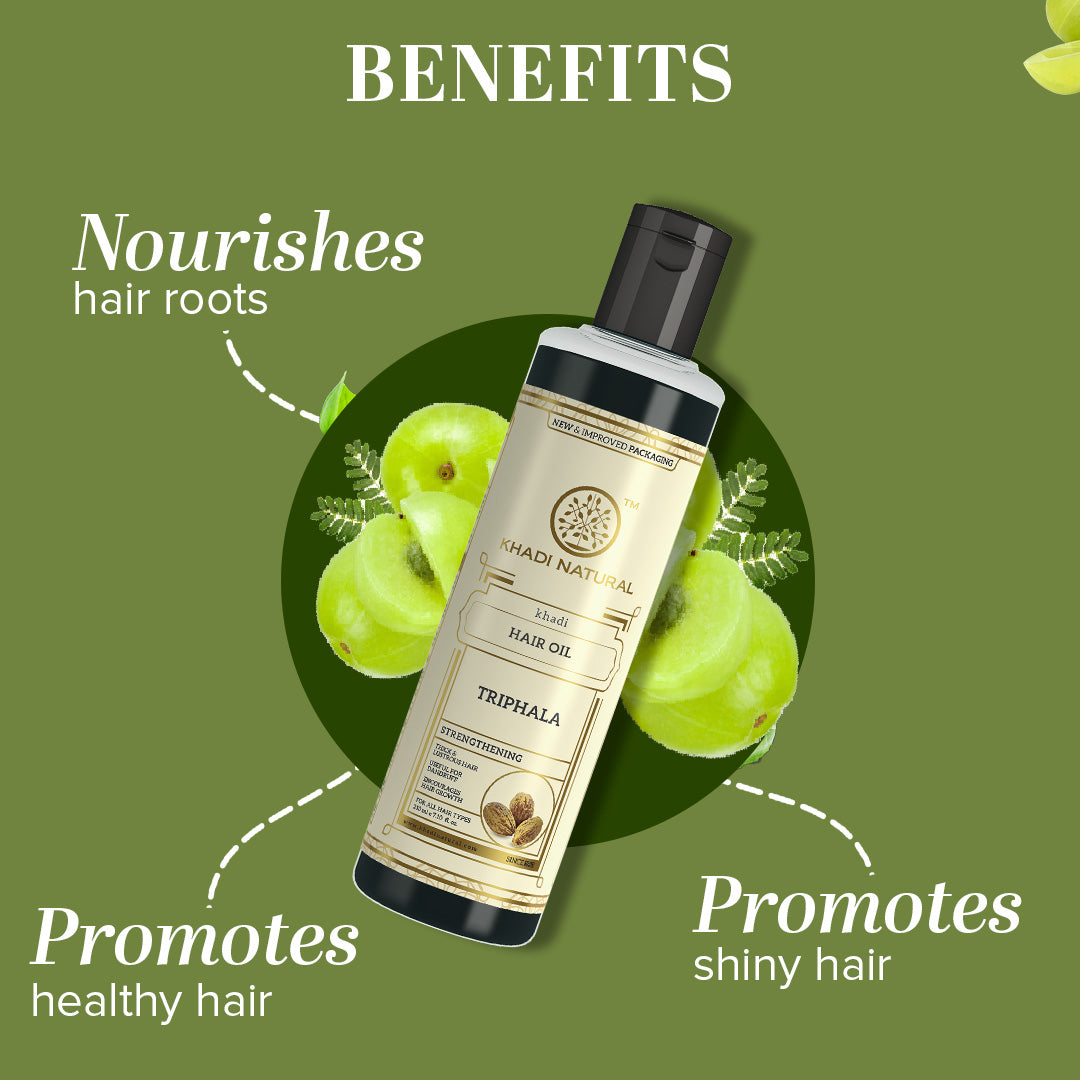Khadi Natural Triphala Hair Oil - 210ml