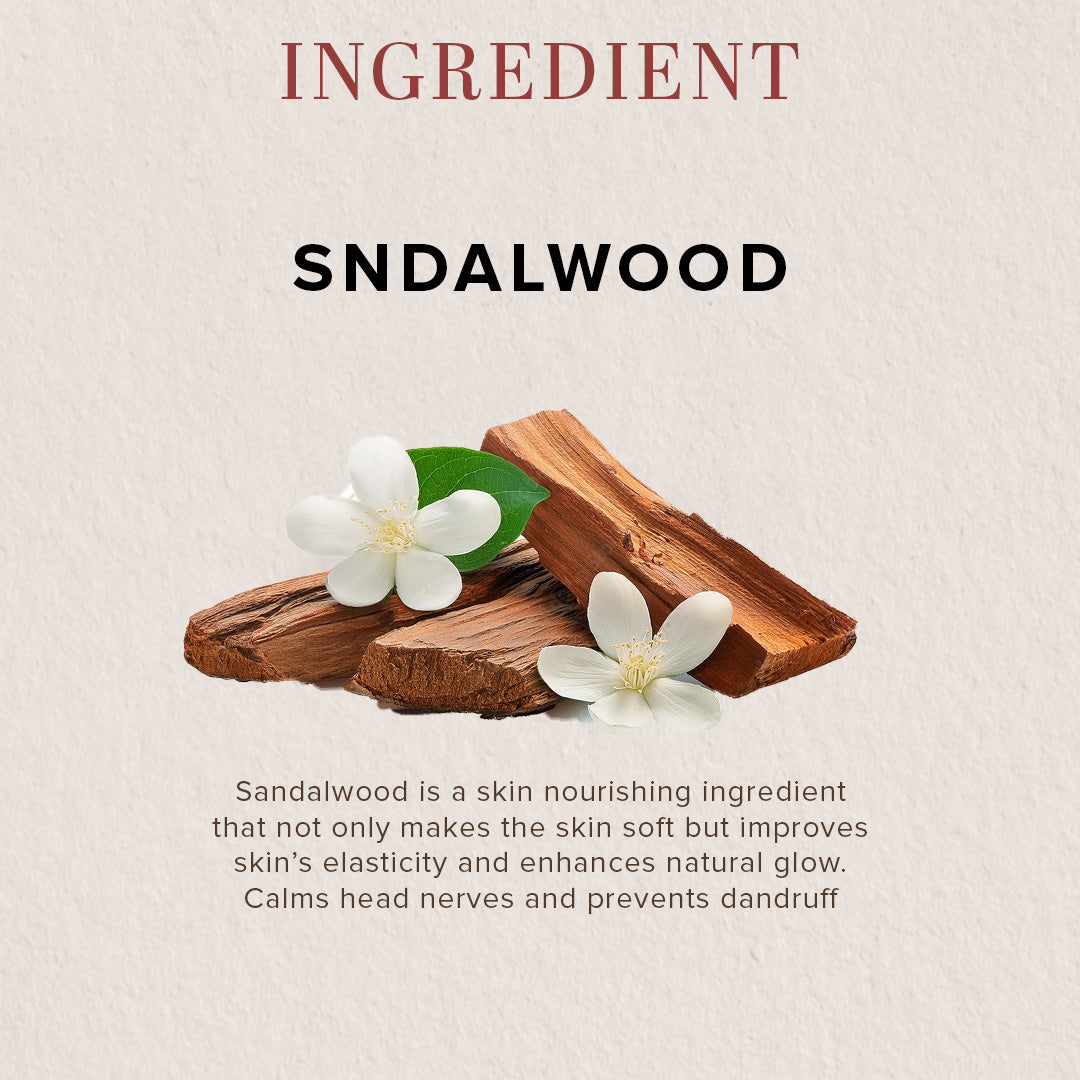 Khadi Natural Sandalwood Massage Oil- Without Mineral Oil-210 ml