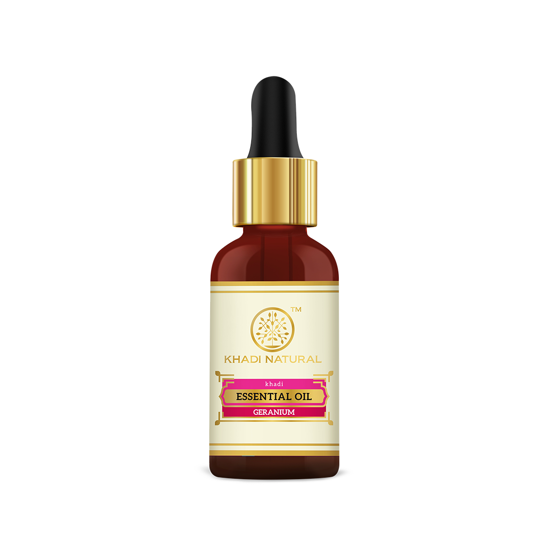 Khadi Natural Herbal Geranium Essential Oil Sale - 15ml
