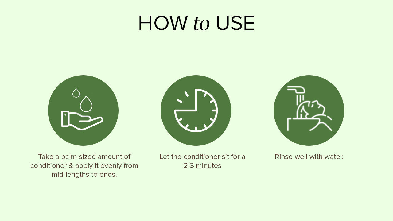 Khadi Natural Herbal Green Tea & Aloevera Hair Conditioner SLS & Paraben Free - 210ml