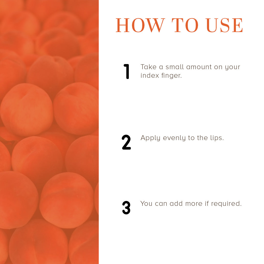 Khadi Natural Peach Lip Balm - 5gm