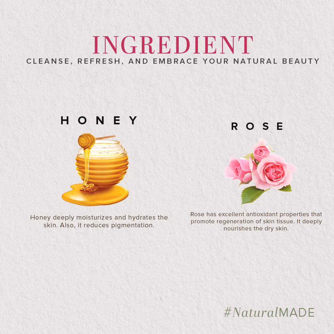 Khadi Natural Rose & Honey Body Wash - 210ml