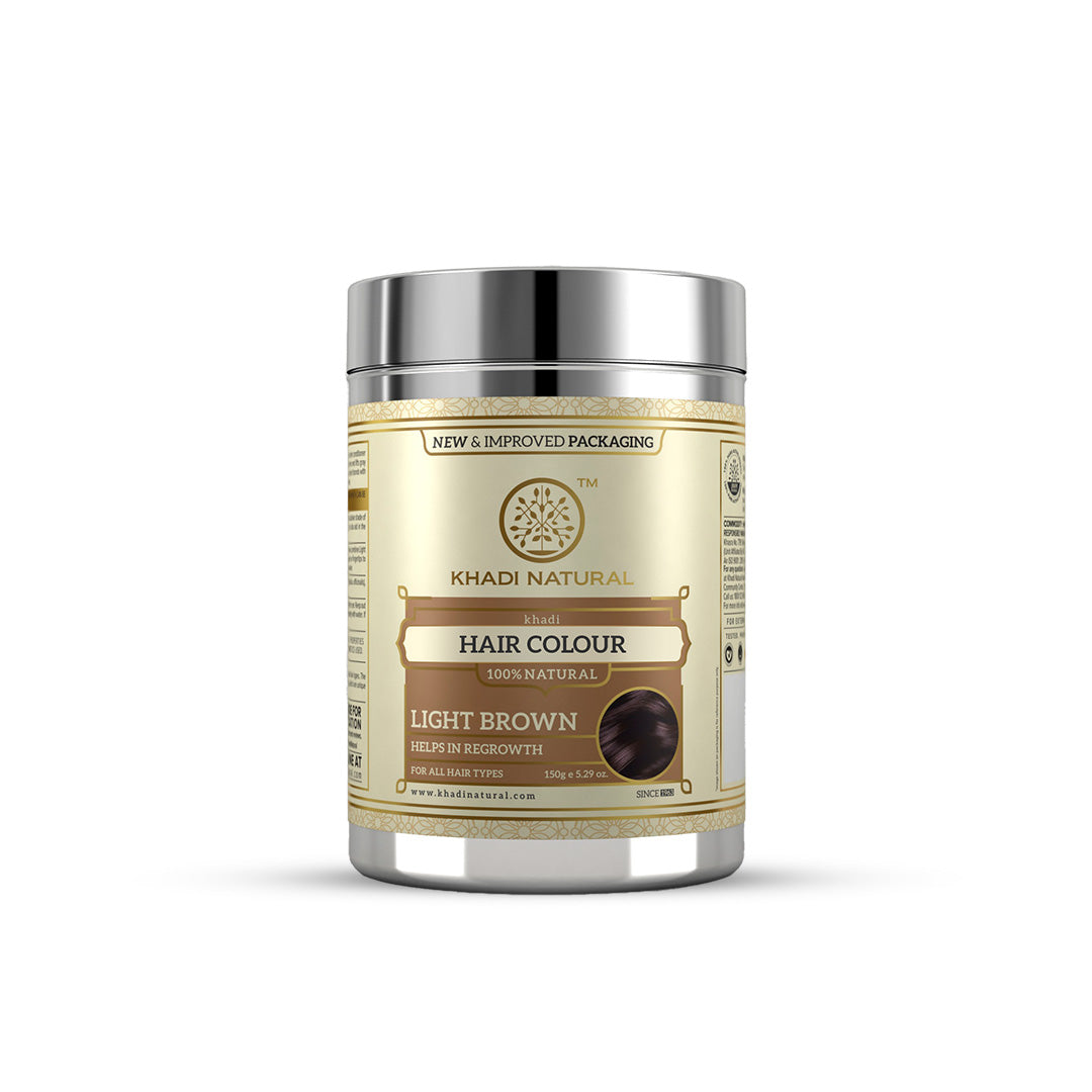 Khadi Natural Herbal Hair Colour Light Brown - 150gm