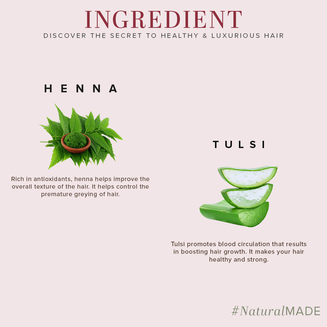 Khadi Natural Heena & Tulsi Extra Hair Conditioning Cleanser SLS & Paraben Free - 210ml Sale