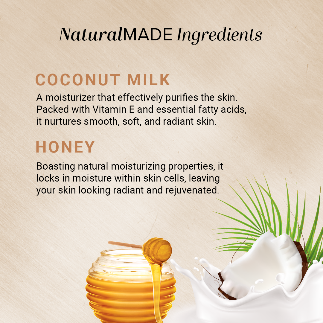 Khadi Natural Herbal Coconut Milk & Honey Soap Combo Pack Of 3 β 125gm Each