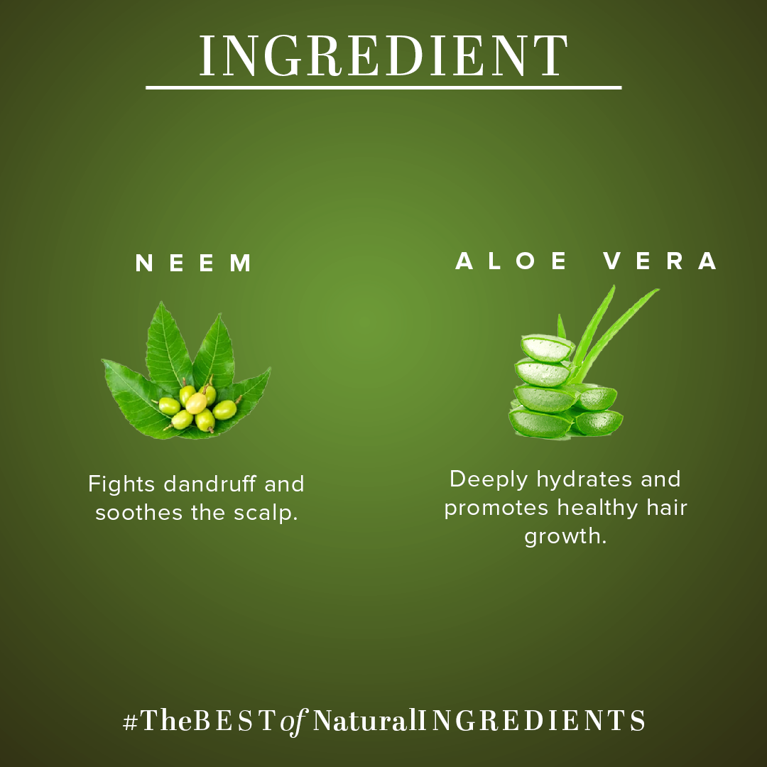 Khadi Natural Neem & Aloe Vera Hair Cleanser - Paraben, Silicones, Sulphate, Color, Salt & Artificial Fragrance Free - 310ml