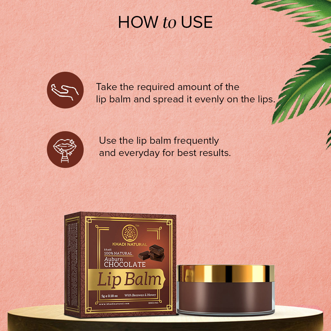 Khadi Natural Chocolate Lip Balm - 5gm