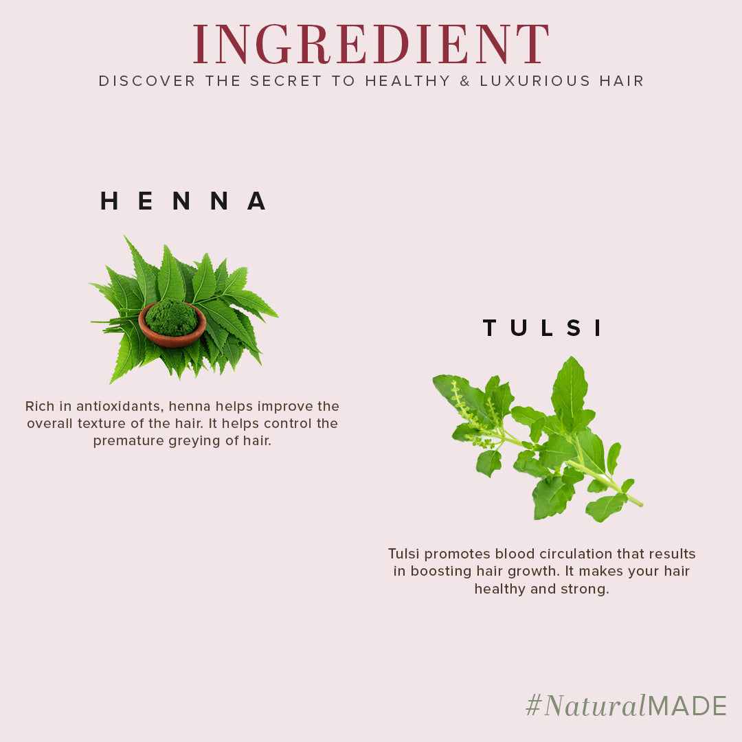 Khadi Natural Henna Tulsi Hair Cleanser - 210ml