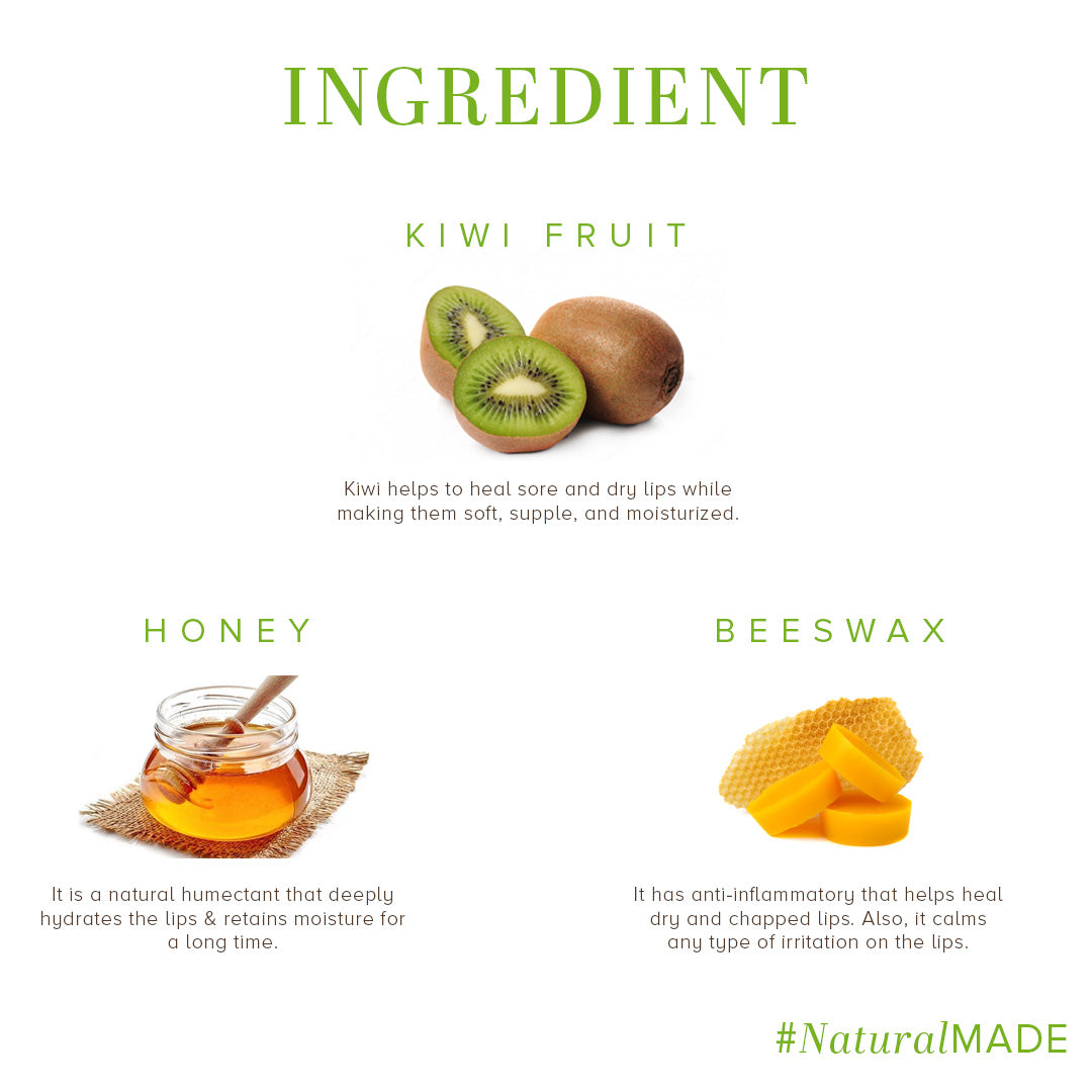 Khadi Natural Kiwi Fruit Lip Balm - 5gm