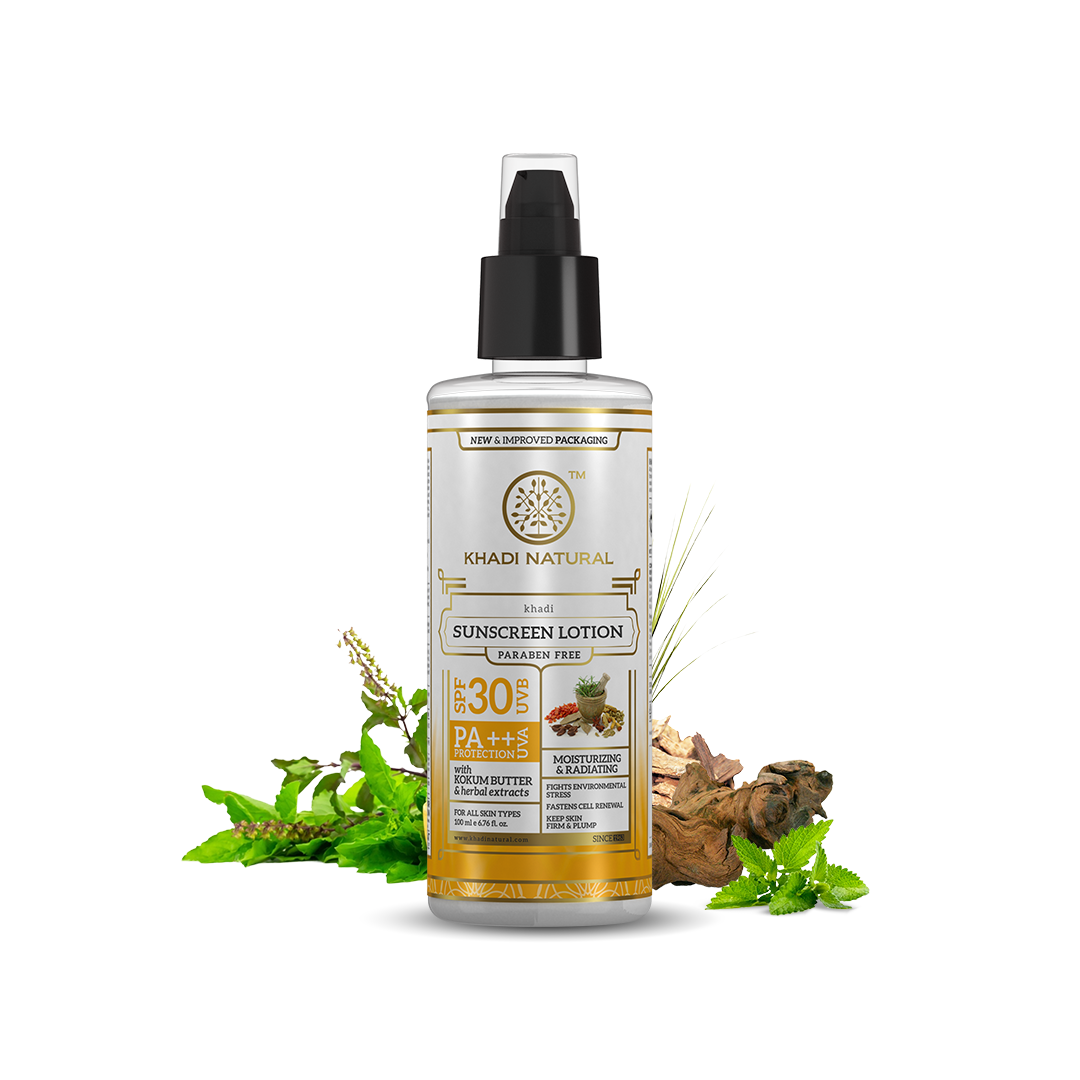 Khadi Natural Sunscreen Moisturising Lotion - SPF 30 - 100ml