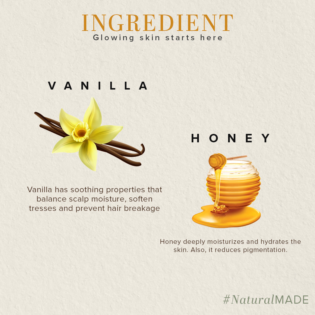 Khadi Natural Honey & Vanilla Hair Cleanser - 210ml