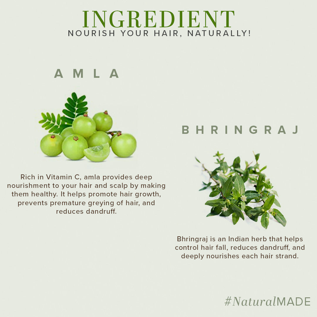 Khadi Natural Amla & Bhringraj Hair Cleanser- Sls & Paraben Free - 210ml