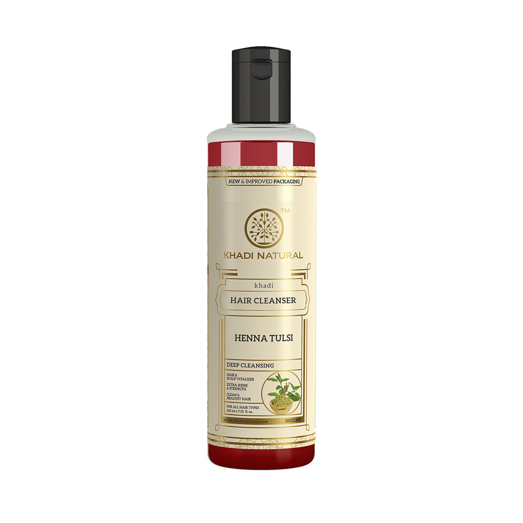 Khadi Natural Henna Tulsi Hair Cleanser - 210ml