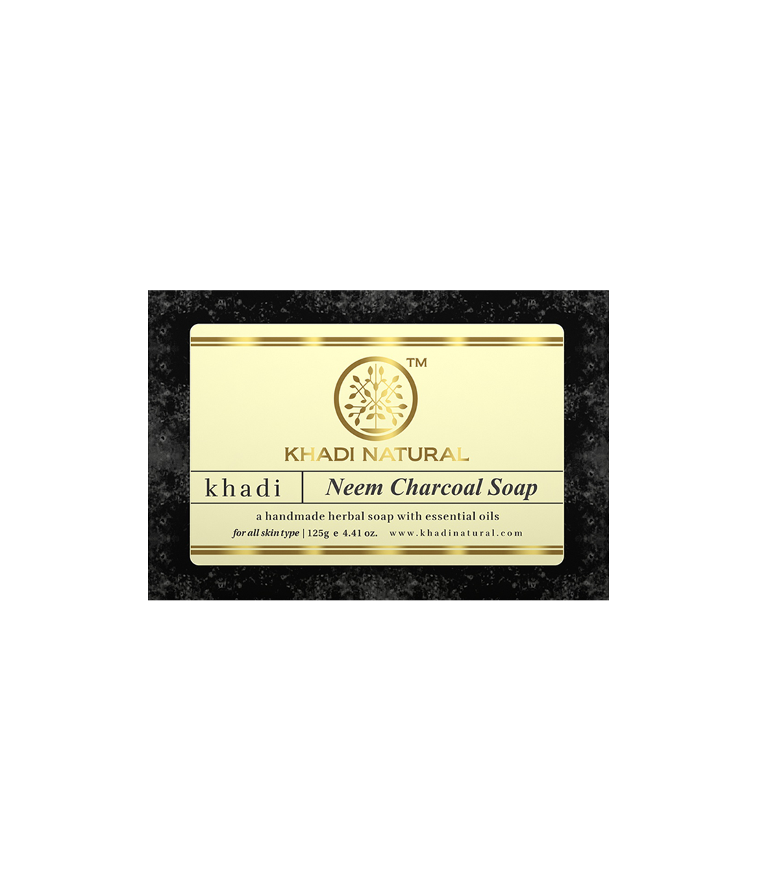 Khadi Natural Neem Charcoal Soap - 125gm