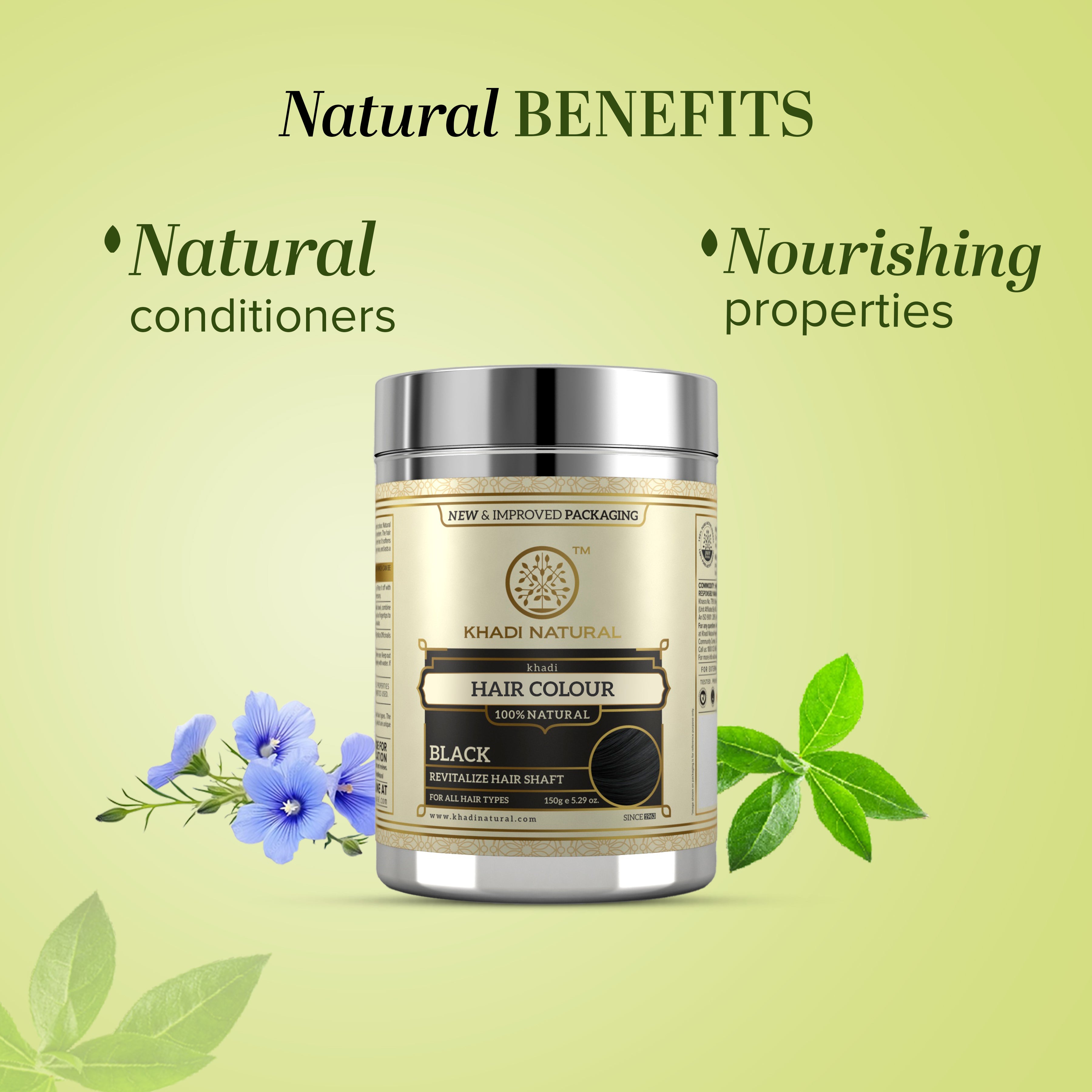 Khadi Natural Hair Colour Black - 150gm