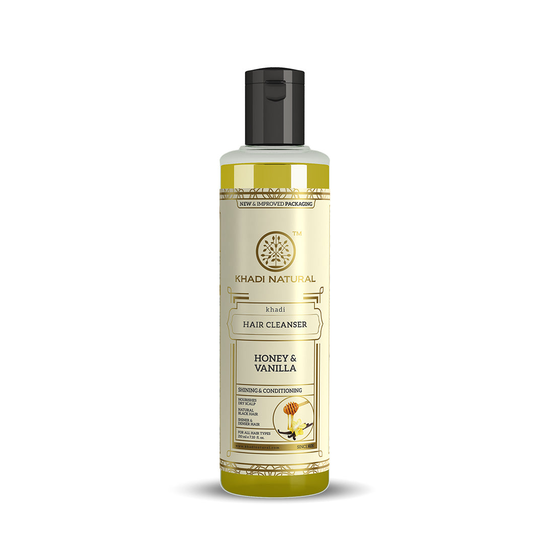 Khadi Natural Honey & Vanilla Hair Cleanser - 210ml