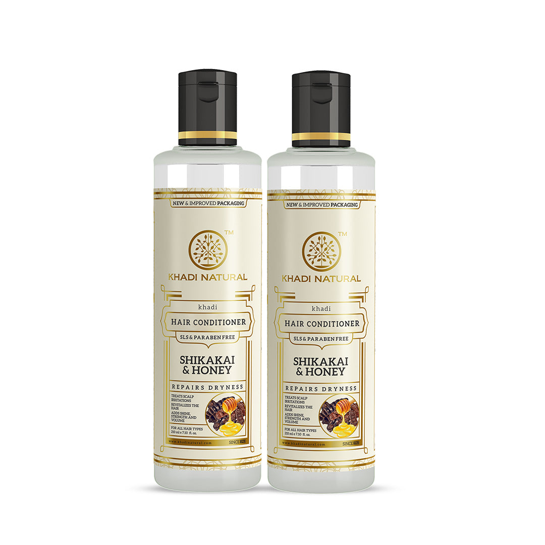 Khadi Natural Shikakai & Honey Hair Conditioner SLS Free Combo Pack Of 2 β 210ml Each Sale