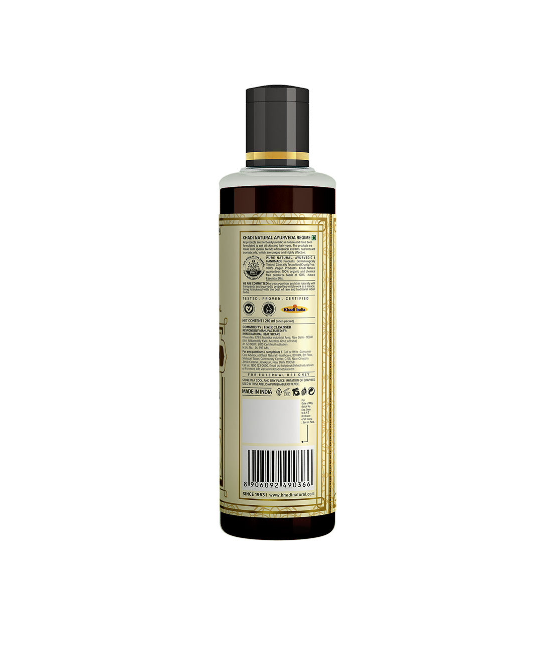 Khadi Natural Woody Sandal & Honey Hair Cleanser SLS & Paraben Free - 210ml Sale