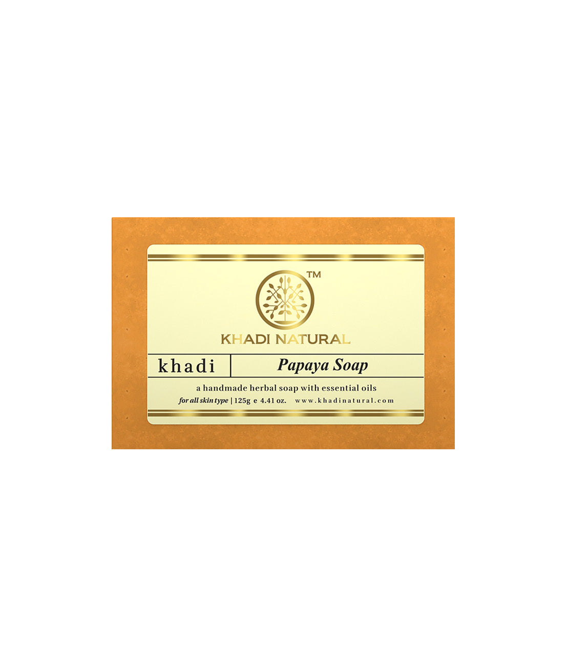 Khadi Natural Papaya Soap 125gm