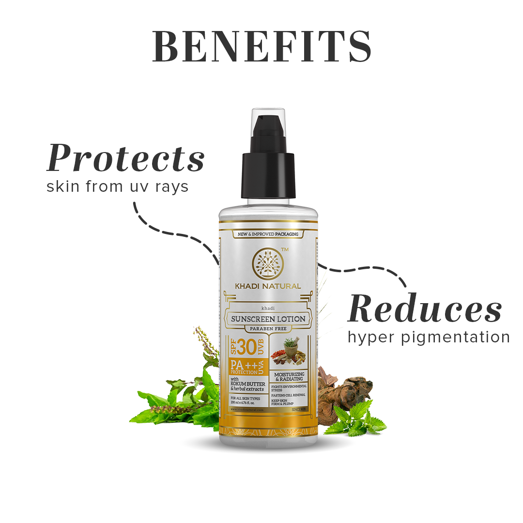 Khadi Natural Sunscreen Moisturising Lotion - SPF 30 - 100ml