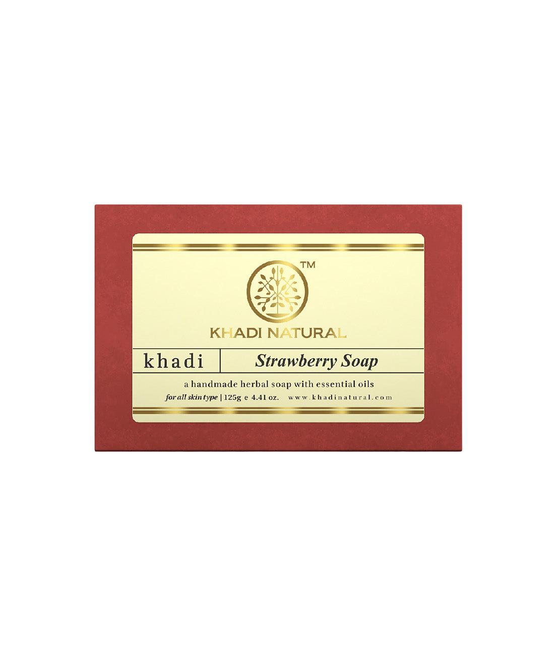 Khadi Natural Strawberry Soap - 125gm
