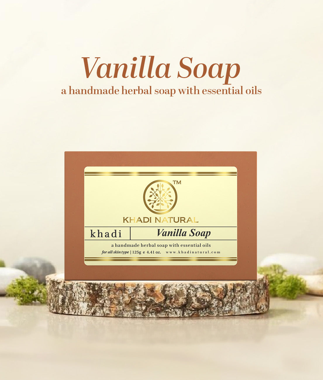 Khadi Natural Vanilla Soap - 125gm