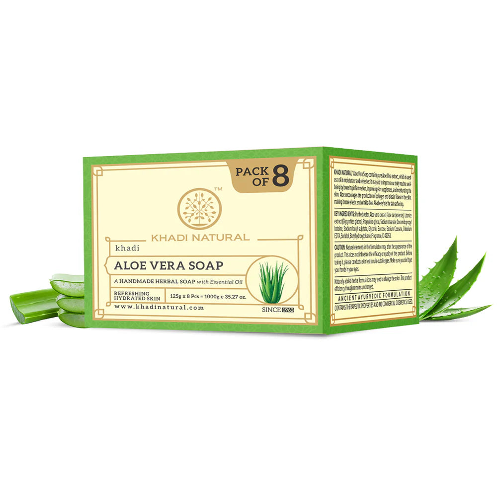 Khadi Natural Herbal Aloevera Soap - 125gm