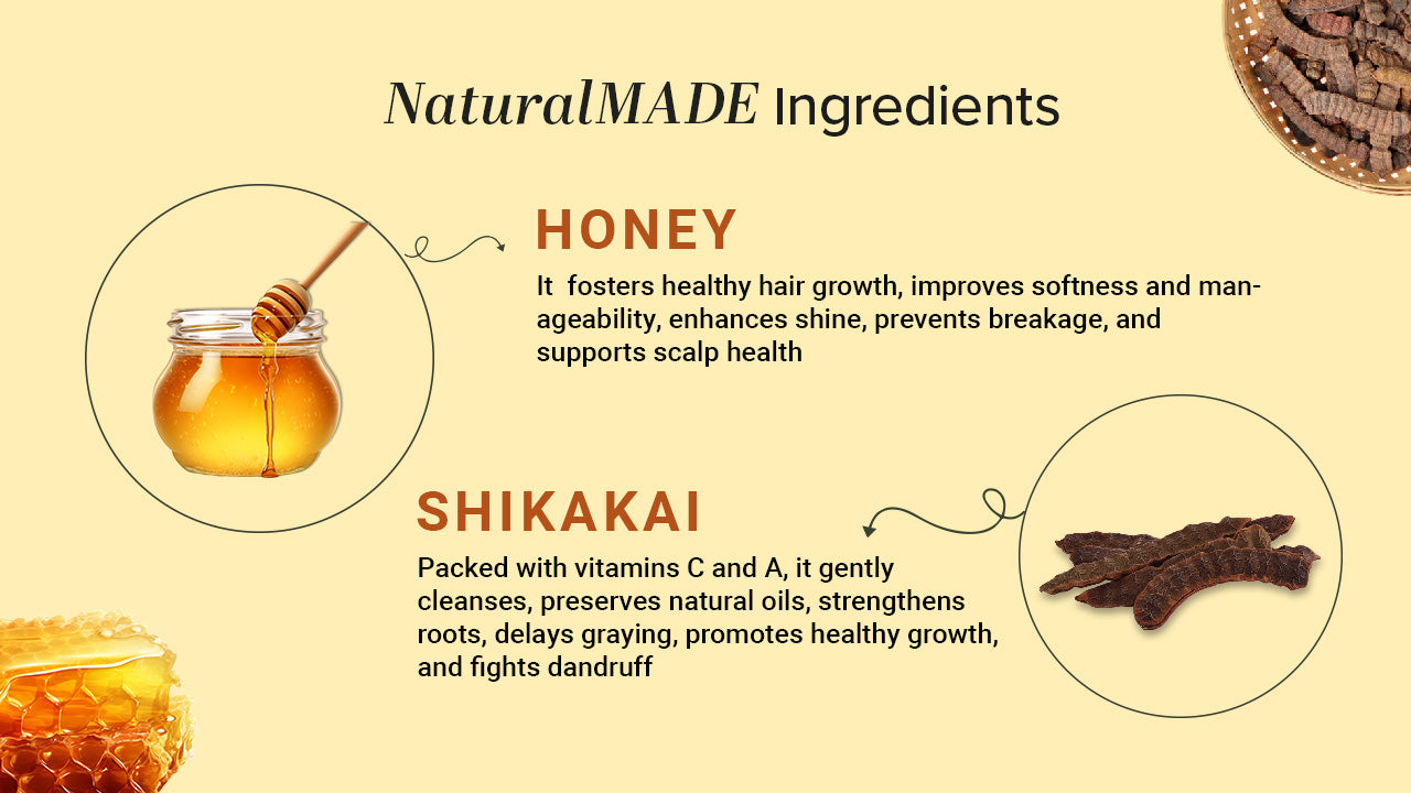 Khadi Natural Shikakai & Honey Hair Conditioner SLS & Paraben Free - 210ml