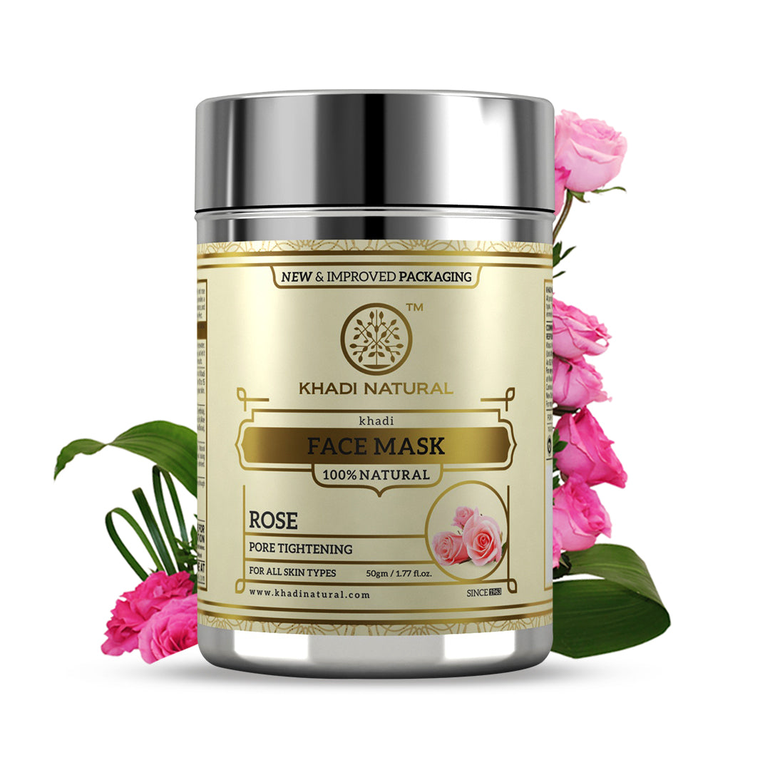 Khadi Natural Rose Face Mask - 50gm