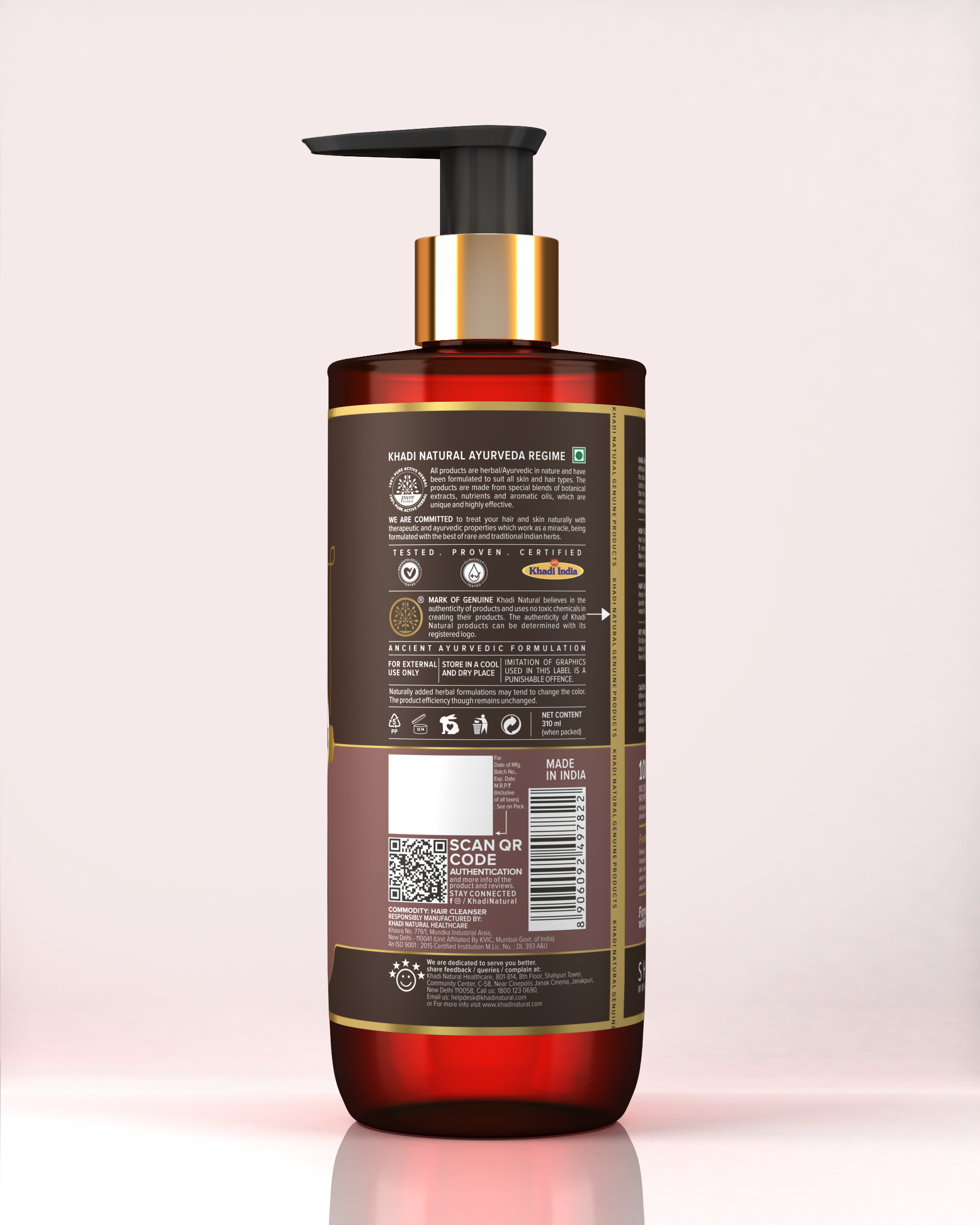 KHADI NATURAL Shikakai & Honey Shampoo- Powered Botanics
