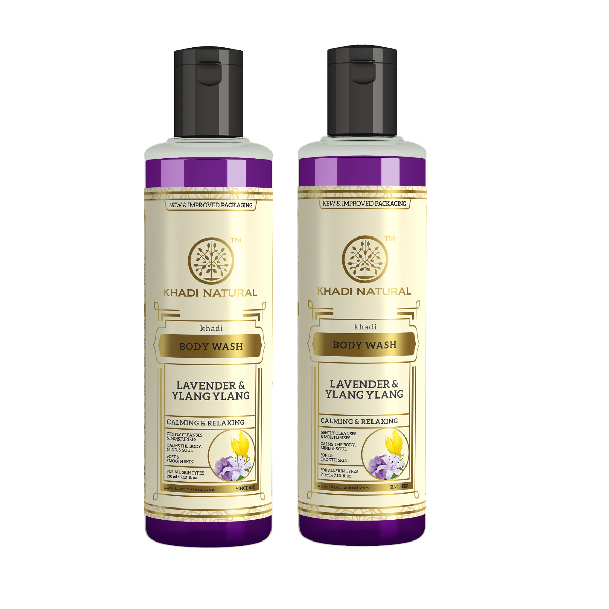 Khadi Natural Lavender & Ylang Ylang Body Wash-210 ml (Set Of 2)