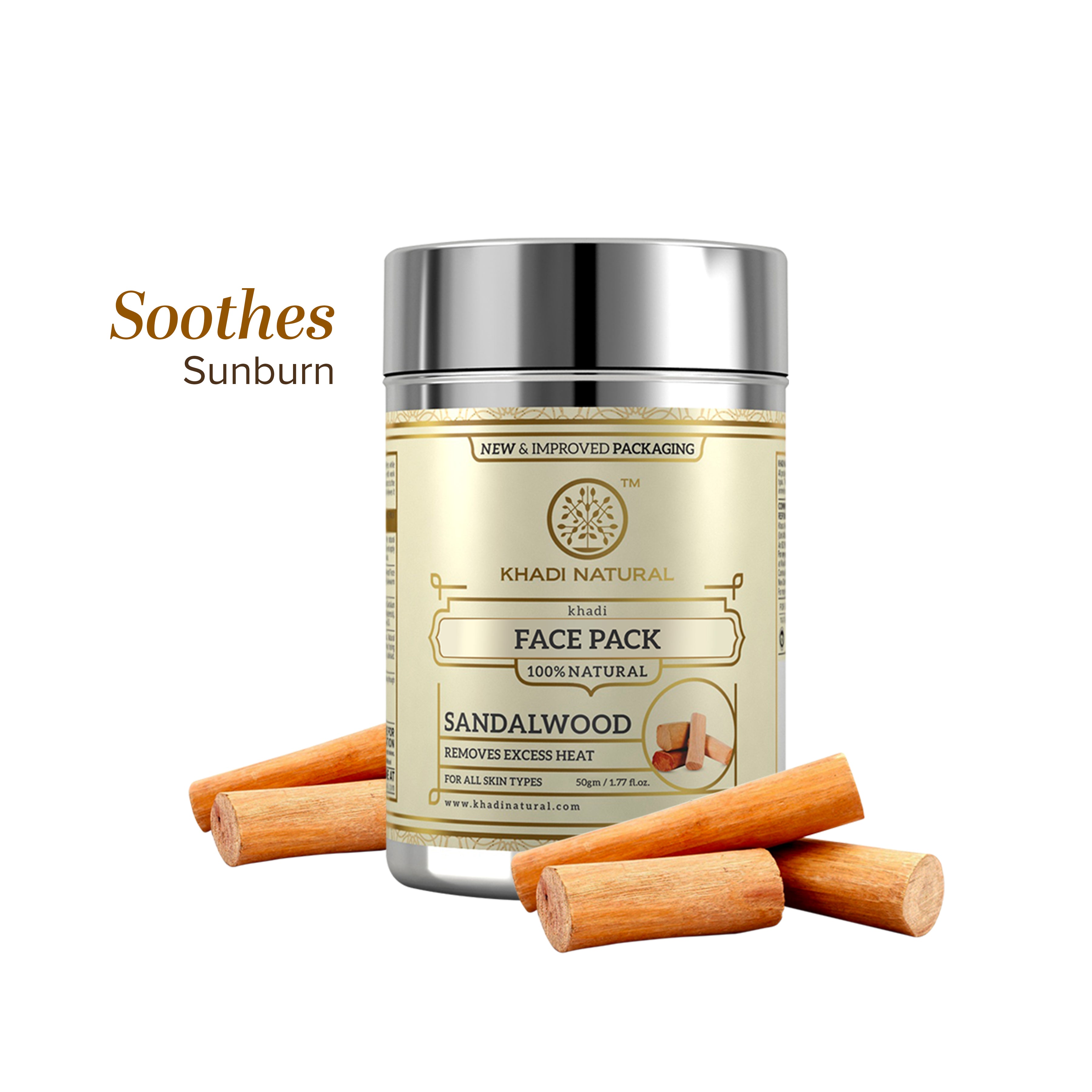 Khadi Natural Sandalwood Face Pack - 50gm