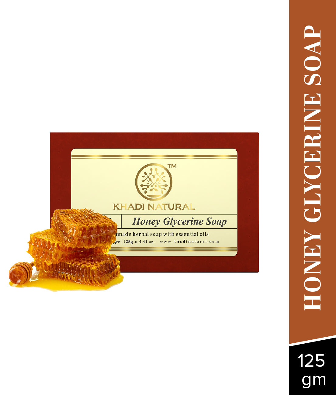 Khadi Natural Honey Glycerine Soap 125gm