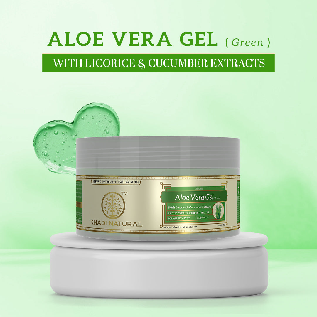 Khadi Natural Aloe vera - green gel Combo Pack Of 2 β 100gm Each Sale
