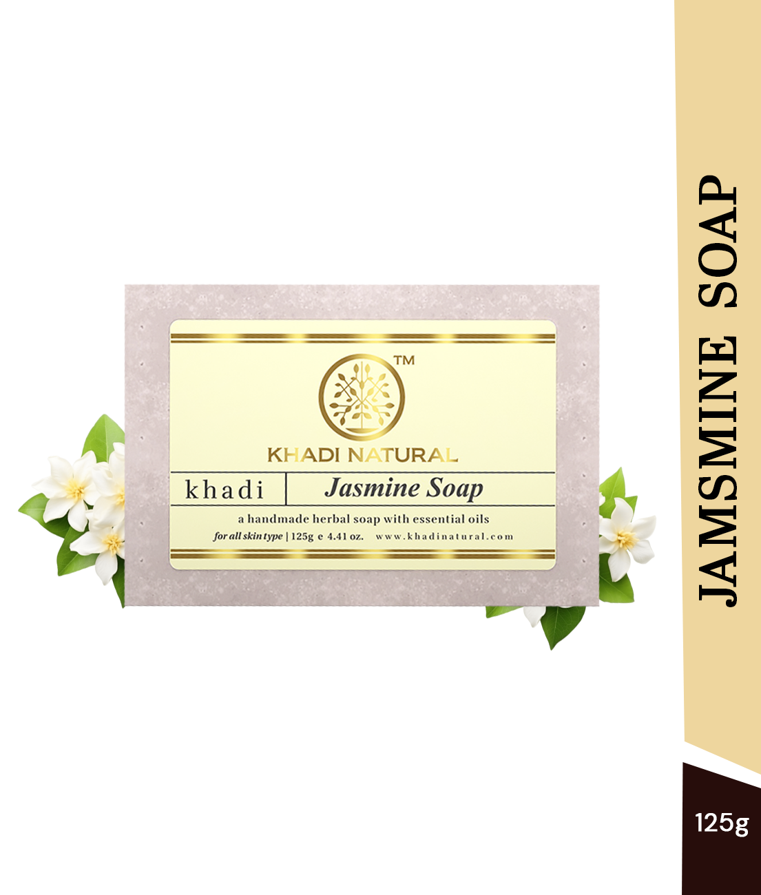 Khadi Natural Herbal Jasmine Soap - 125gm