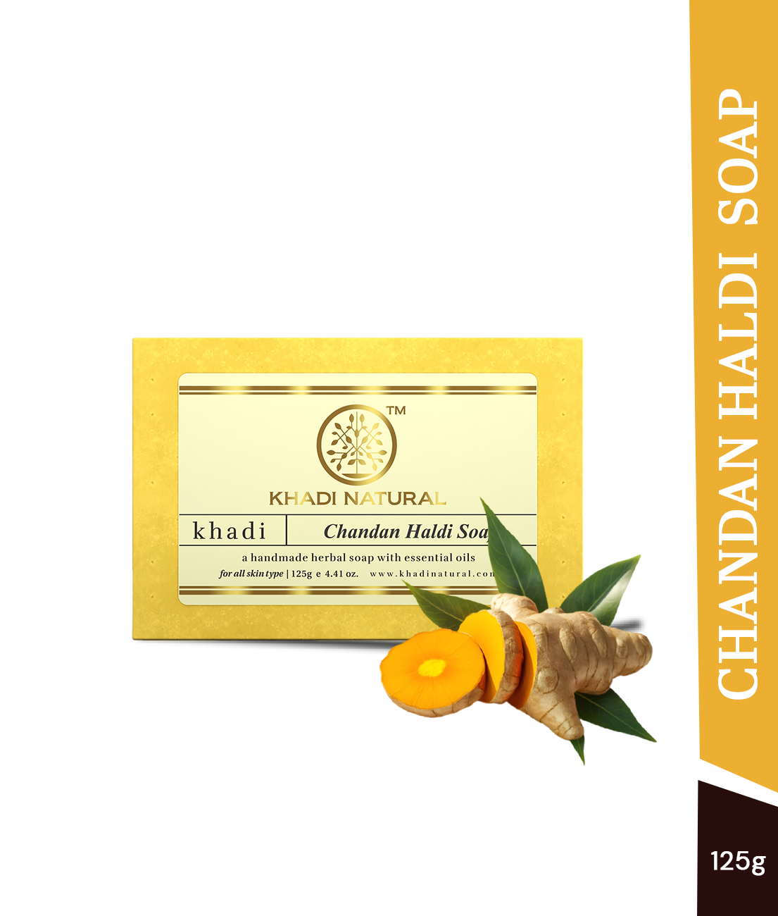 Khadi Natural Chandan Haldi Soap - 125gm